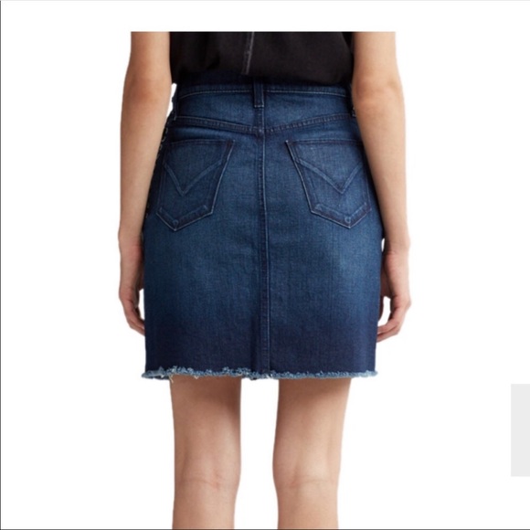 Hudson grommet laceup high rise mini denim skirt - Picture 5 of 5